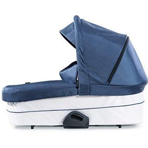 Hauck Saturn R of Mars Babybadje voor combi kinderwagen, voor baby's vanaf de geboorte tot 9 kg, inclusief zachte matras, raam met ventilatie, stabiel, grote zonnekap, opvouwbaar, blauw