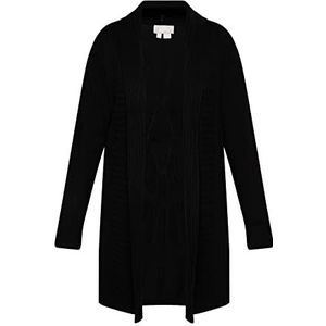 usha Open cardigan voor dames 10426481-US01, zwart, XL/XXL, zwart, XL/XXL
