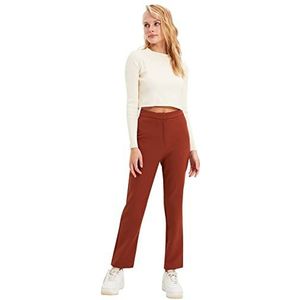 Trendyol Brown Cigarette broek dames shorts, Bruin, 36