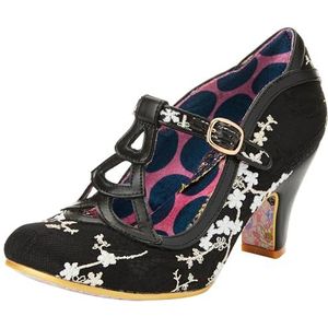 Irregular Choice Mooi gedaan stof/PU zwart 41, Zwart, 41 EU