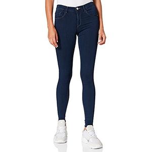 ONLY dames Flanellen broek Onlrain Life Reg Skinny Dnm Noos ,donkerblauw (dark blue denim),M / 34L