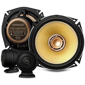 Kenwood KFC-XS1704 audio gecertificeerde 17cm auto-componentluidsprekers, prachtig ontwerp en gerenommeerd geluid