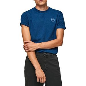 Pepe Jeans Rikesh T-shirt voor heren, Blauw (Indigo), S