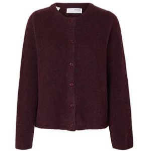 Selected - Lulu New - Vest - Ronde Hals - Lange Mouwen - Knoopsluiting