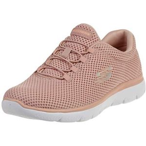 Skechers SUMMITS dames Sneaker, Rose Mesh White Trim, 41 EU