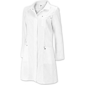 BP 4874-684-21-48 mantel voor vrouwen, lange mouwen, omslagkraag, 200,00 g/m² stofmix met stretch, wit, 48
