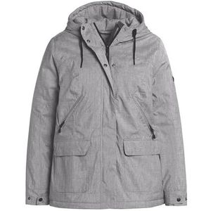 Ulla Popken dames hyprar jassen, Lichtgrijs Mélang, 46-48