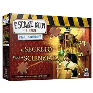 Cranio Creations - Escape Room Puzzel Het geheim van het wetenschap spel in doos, kleur rood, CC274