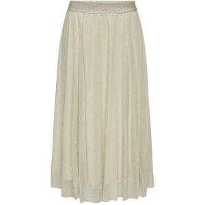 ONLY Onlinga geplooide rok voor dames, wit (whitecap gray), L
