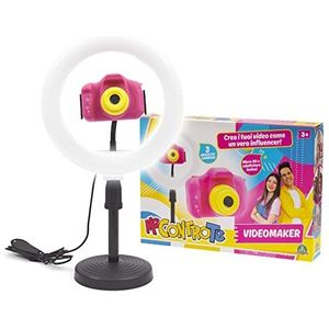 Giochi Preziosi Me Contro Te Studio Maker, digitale camera voor kinderen met verstelbaar statief, voor kinderen van 4 tot 8 jaar, kleurenscherm 2 inch, 32G-kaart, snel opladen