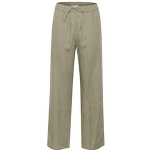 Part Two Damesbroek met hoge taille, regular fit, brede banden, trekkoord, Vetiver, 32