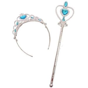 Little Princess Jewelry Disguise Kit (tiara and wand), silver/blue