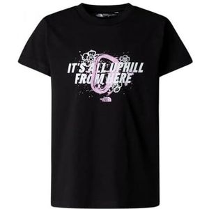 The North Face - Graphic Relaxed S/S T-Shirt - Tnf Black - Meisjes - 164