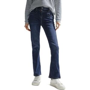 CECIL Bootcut jeans met hoge taille, Authentic Blue Wash, 26W x 32L