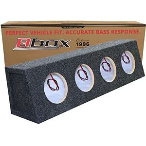 Bbox Pro Audio Tuned 4-weg 6.5 Wedge Shape Car Speaker Boxes & behuizingen - Luidsprekerbox voor geweldige geluidskwaliteit voor thuis en voertuig - Druk en plaats luidsprekerklemmen - Vierweg 6,5