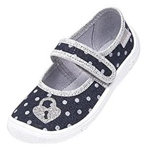 Vi-GGa-Mi Jongens meisjes Diana Dots Slipper, jeans, 29 EU, jeans, 29 EU