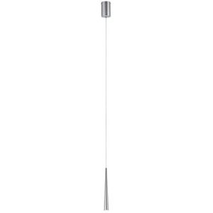 Paulmann 70929 LED hanglamp Gutta incl. 1x7 watt hangende lamp alu geborsteld plafondlamp metaal warmwit 2700 K,1e slinger