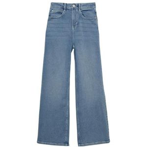 s.Oliver - Regular Fit - Jeans - High Rise - Wide Leg - Glittereffect - Blauw