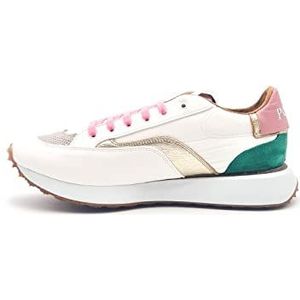 POPA Sangay Sneakers, nylon, roze, splitleer, dames, meerkleurig, maat 39, Meerkleurig, 39 EU