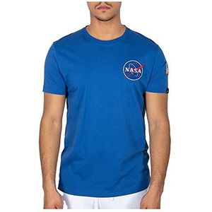 ALPHA INDUSTRIES Space Shuttle T-shirt, NASA Blue, XS voor heren, Nasa Blauw, XS
