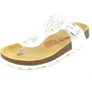 Superfit Pantoffels met voetbed voor meisjes, wit 1010, 34 EU