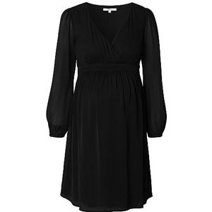 Noppies Jaya Midi Dress Ls Jurk voor dames, Black - P090, L