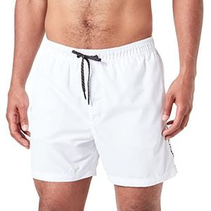 Jack&Jones heren Jpstfiji Jjbasic Tape zwemshorts Lyr Swim Shorts, wit/detail: witte tape, XL