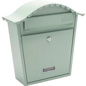 Sterling MB01BK klassieke muur gemonteerd verzinkt staal afsluitbaar weerbestendige post doos Klassiek 36x37x13cm Chartwell Groen