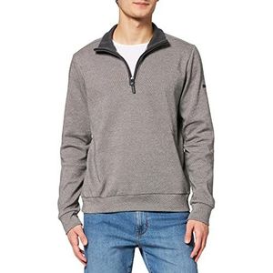 Pierre Cardin Heren sweatshirt Stand-up Collar Zip Interlock tweekleurig minimal dessin sweatshirt