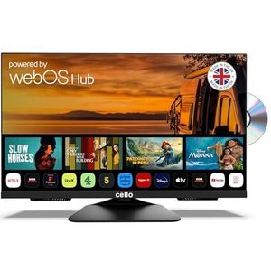 Cello - C2425WSF - SMART/DVD Camping Travel TV - 24 inch - Geïntegreerde DVD-speler - Bluetooth - WebOS