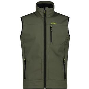 CMP - Heren Softshell Vest Oil Green Black, 52