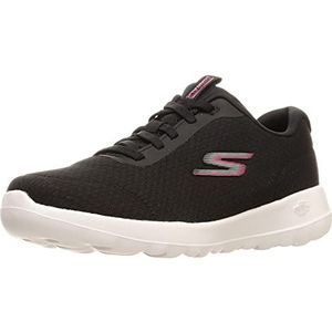 Skechers Women's GO Walk Joy-Ecstatic Sneaker, Black/White, 9.5