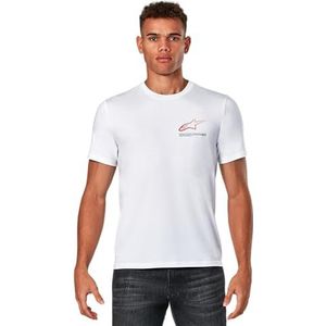 Alpinestars Sequel Csf Tee T-shirt Heren Korte Mouw Sportstijl Wit S, wit, S