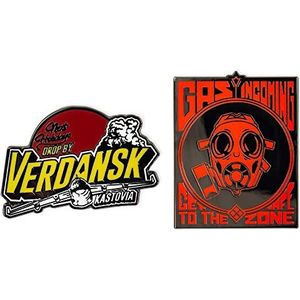 Pin Kings Official Call of Duty Warzone Vertanzk Collectible Metal Enamel Pin Ansteker - Set van twee Enamel Pin on Backing Card - Officiële Merchandise