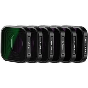 NEEWER ND-filterset compatibel met GoPro Hero 12 11 10 9 Zwart, 6 Pack (CPL/ND8/ND16/ND32/ND64/ND1000) Hero 9 Hero 10 Hero 11 Actiecamera Accessoire Neutrale Dichtheid Polarisator Lens Filter Kit