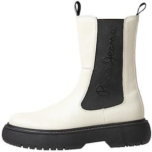 Pepe Jeans Yoko Chelsea Boot voor dames, Beige Donker Ecru, 42 EU