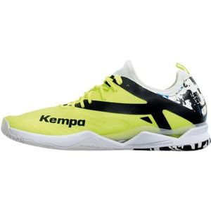Kempa Kempa Wing Lite 2.0 Handbalschoenen voor heren, neongeel, zwart, 39.5 EU