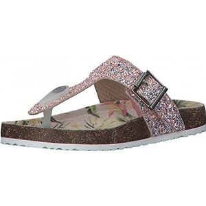 s.Oliver Unisex 5-5-47401-28 Beachpantolette voor kinderen, Roze glitter, 31 EU