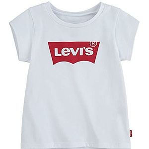 Levi's Lvg ss Batwing a line Tee Baby-meisje, rood/wit, 12 Maanden