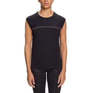 ESPRIT Sports RCS-Ts Cb yoga-shirt voor dames, zwart, L