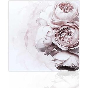 Declea Afbeelding boeket print met knoppen - modern woonkamermeubilair, print met canvas van 100% katoen