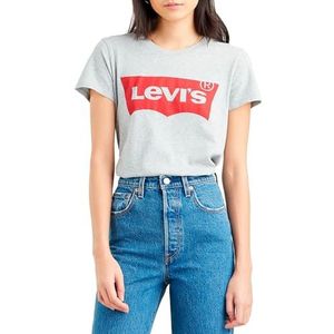 Levi's dames T-shirt The Perfect Tee, Logo Starstruck Heather Grey, S