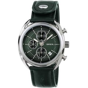 Breil Heren chronograaf kwarts horloge met lederen armband TW1515