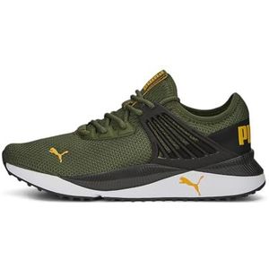 PUMA Pacer Future Sneaker voor heren, Groen Mos Flat Donkergrijs Oranje Glo, 38.5 EU