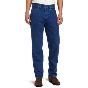 Wrangler Mannen ruige kleding casual fit stretch flex denim jeans, Stonewashed, 40W / 32L