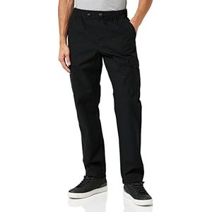 Urban Classics Ripstop Cargo Pants voor heren, met elastische tailleband, trekkoorden en opgestikte zijzakken, maat XS tot 5XL, zwart (Black 00007), S