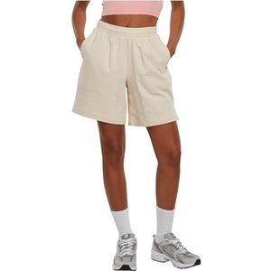 Urban Classics Dames Shorts Ladies Organic Terry Bermuda Broek whitesand XS, witzand., XS