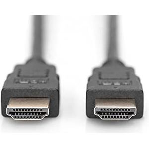 DIGITUS HDMI High Speed aansluitkabel, type A - 5,0m - Ultra HD 4k/30Hz - compatibel met TV/beamer/monitor - vergulde contacten - zwart