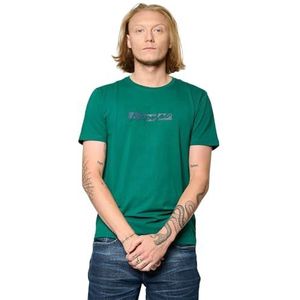 Kaporal, Heren T-shirt, slim fit, korte mouwen, ronde hals, Vokal model, kleur groen, maat S, Groen, S