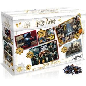 Winning Moves, WM03015-ML1-4, Harry Potter puzzelset, 5-in-1